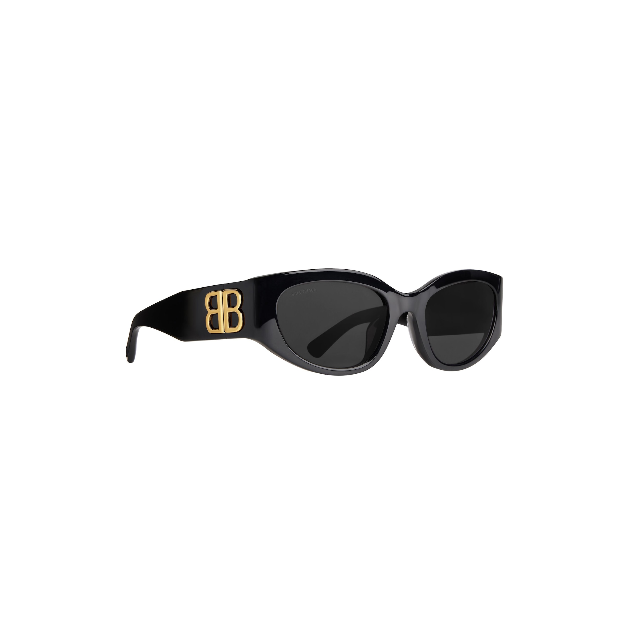 Women’s Bossy Round Af Sunglasses in Black - Image 4